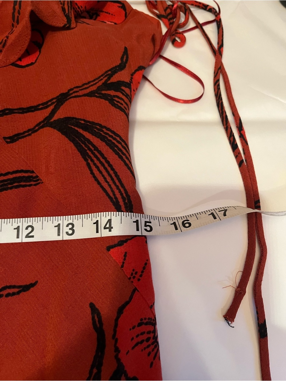 NWT Anthropologie size XSP midi slip dress in red - Picture 8 of 10